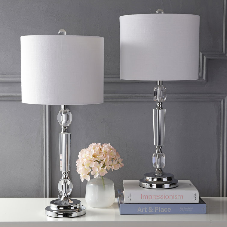 Rosdorf Park Franklyn Crystal 27" Table Lamp Set & Reviews Wayfair